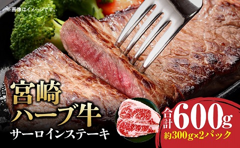 宮崎ハーブ牛サーロインステーキ 合計600g