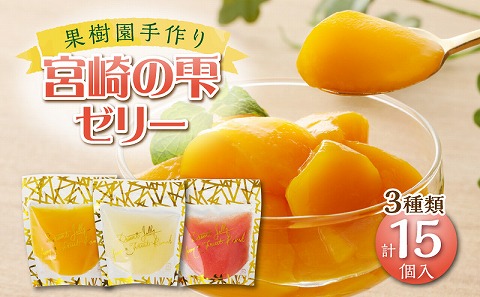 宮崎の雫ゼリー マンゴーゼリー65g 6個・日向夏ゼリー65g 6個・グァバゼリー65g 3個