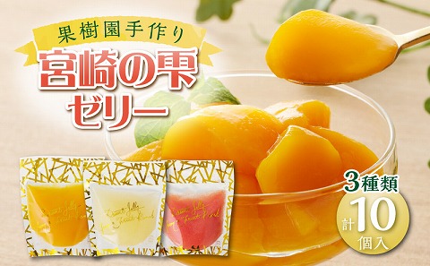 宮崎の雫ゼリー マンゴーゼリー65g 4個・日向夏ゼリー65g 4個・グァバゼリー65g 2個