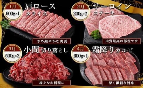 黒毛和牛の本気!食べ尽くし12ヶ月定期便_TAC12-4201