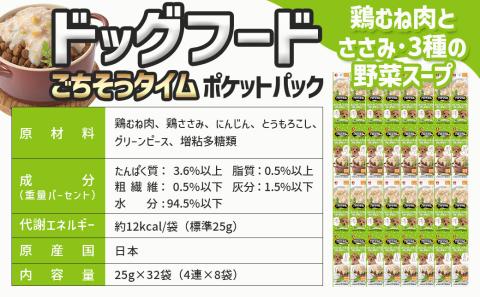 《ドッグフード》ごちそうタイム 鶏むね肉とささみ・3種の野菜スープ※ポスト投函_LE-3316
