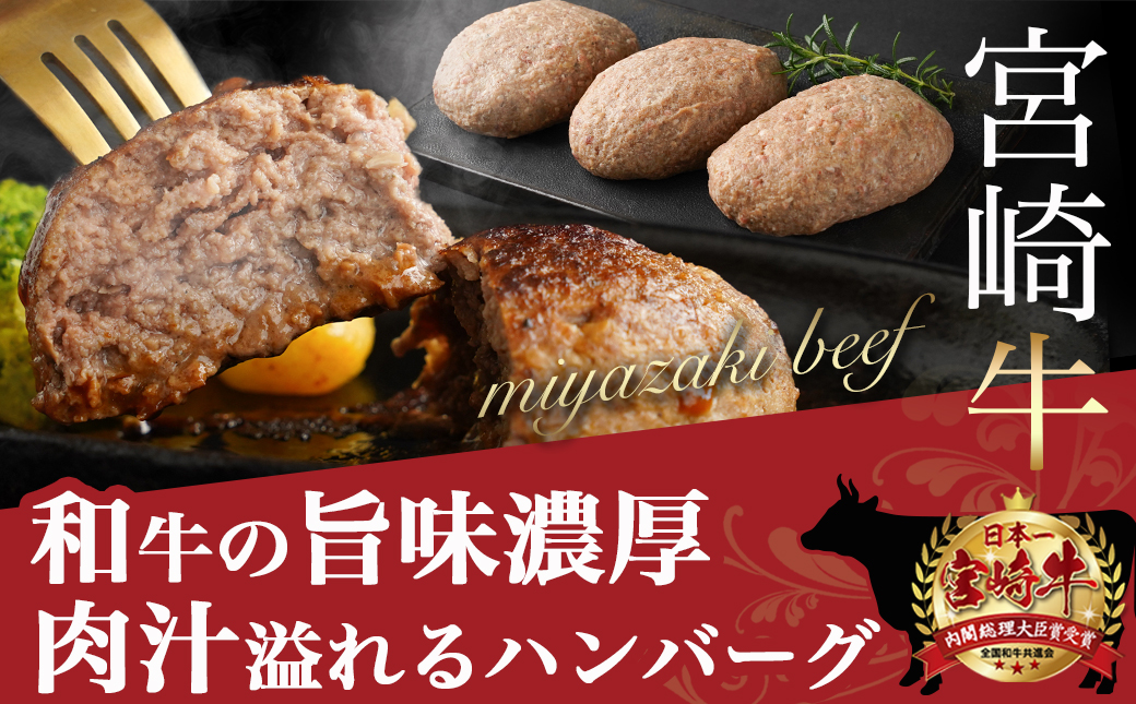 宮崎牛100%ハンバーグ・デミグラスソース付_11-2603