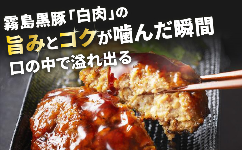 霧島黒豚 3種の煮込みハンバーグ 12個セット (デミグラスソース仕立て・和風おろしソース仕立て・大人の照焼きソース仕立て)_11-2803