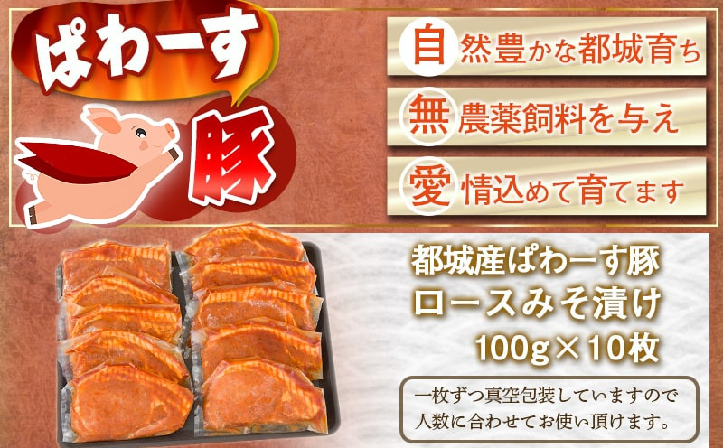 「ぱわーす豚」ロースみそ漬け10枚_12-6401