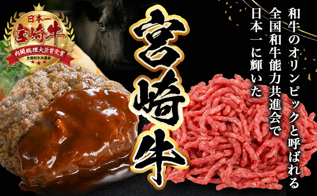 加熱済み☆宮崎牛ハンバーグ6個_14-8405