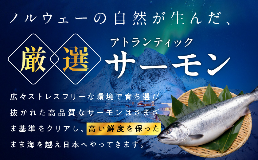 【父の日】プリンス アトランティックサーモン1kg≪6月18日～21日お届け≫_17-M302-FG