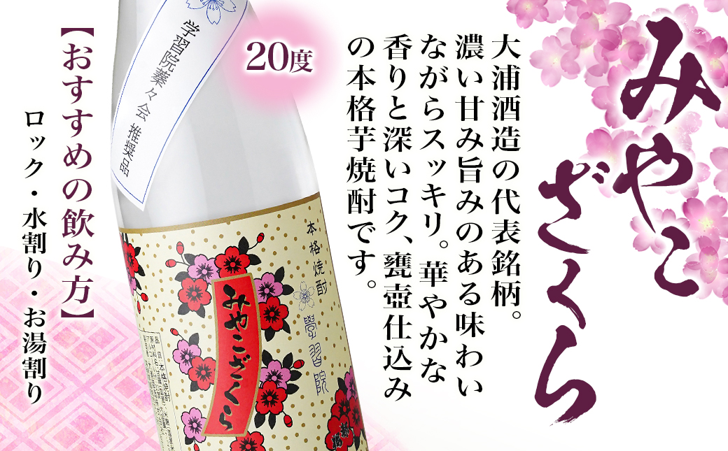 学習院蓁々会コラボ☆みやこざくら(20度)720ml×2本セット ≪みやこんじょ特急便≫_18-1801