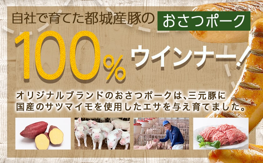 「おさつポーク」無塩せきウィンナー3kg_28-D401