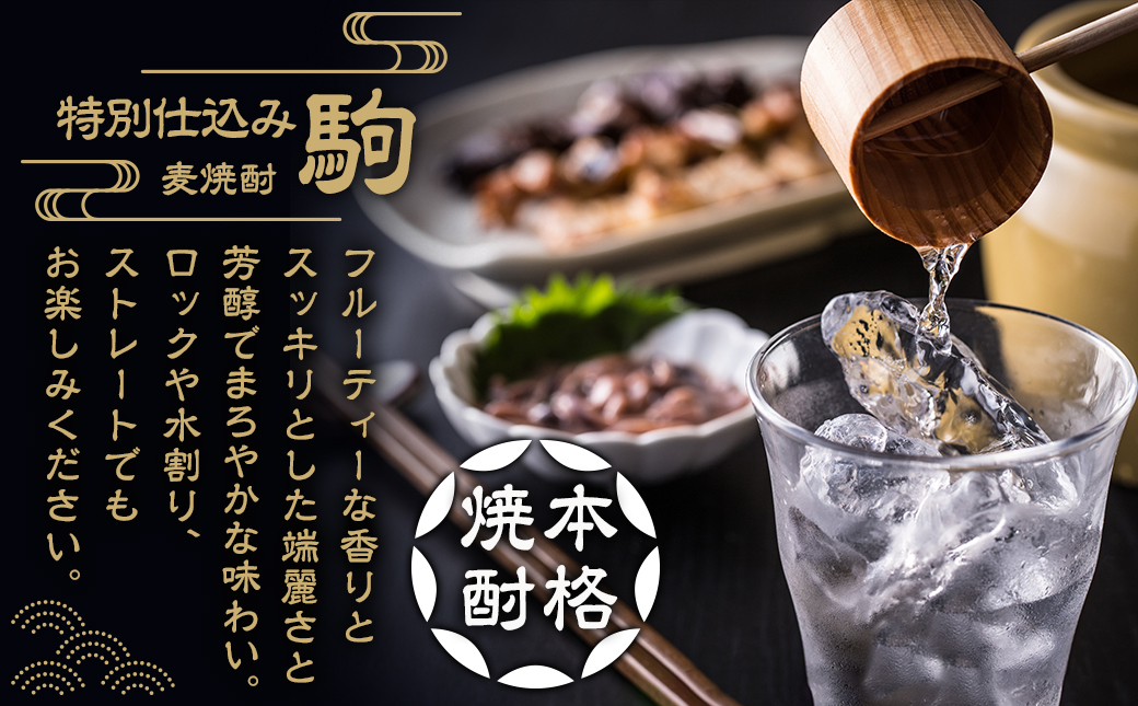 「みやこんじょ銘酒」【柳田酒造】特別仕込み駒(20度)900ml×10本≪みやこんじょ特急便≫_29-3502