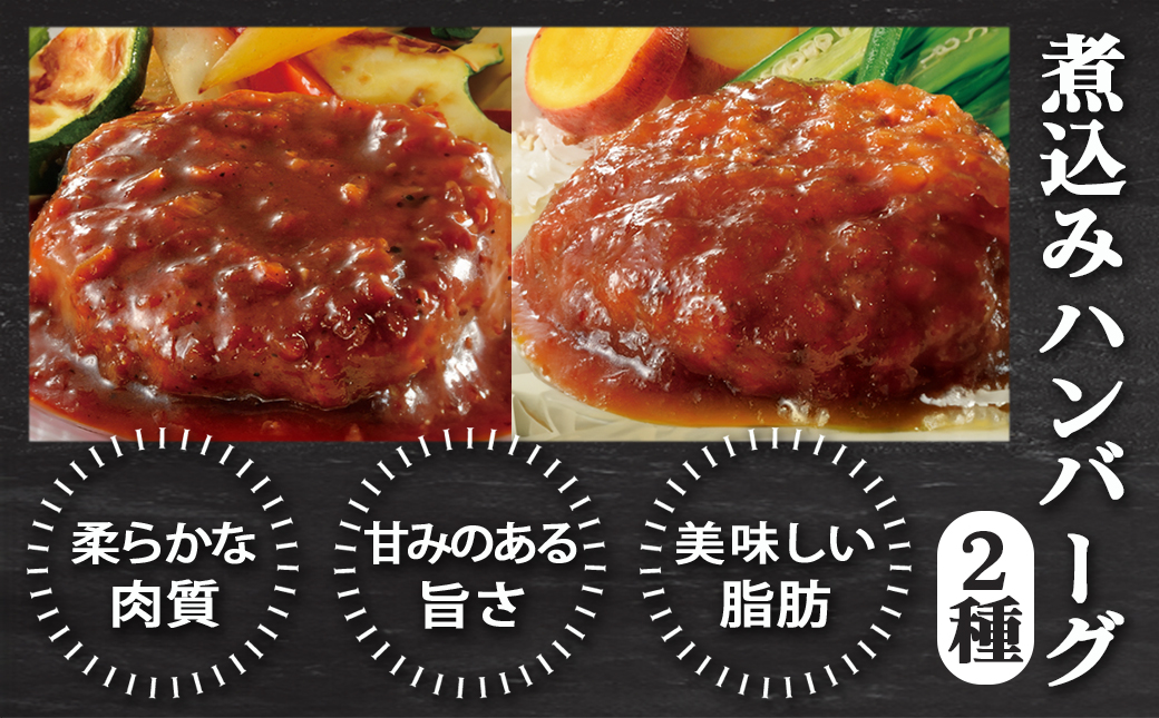 【☆クリスマス☆】霧島黒豚煮込みハンバーグ2種&生ハム切り落としセット≪12月20日～23日お届け≫_AA-2811-OJX