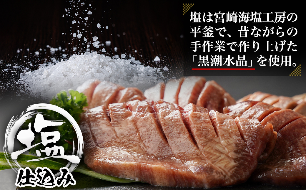 【訳あり】厚切り牛タン塩仕込み500g≪みやこんじょ快速便≫_AA-8919-R