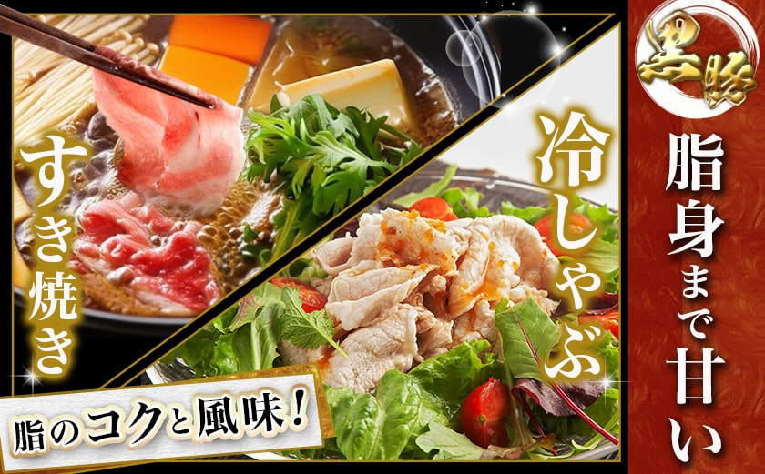 黒豚ロースしゃぶしゃぶ用500g&ポークソーセージセット_AA-N404