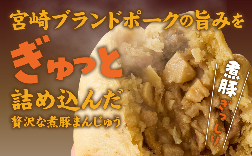 宮崎ブランドポーク使用「福まん(煮豚まんじゅう)」5個セット_AA-N501