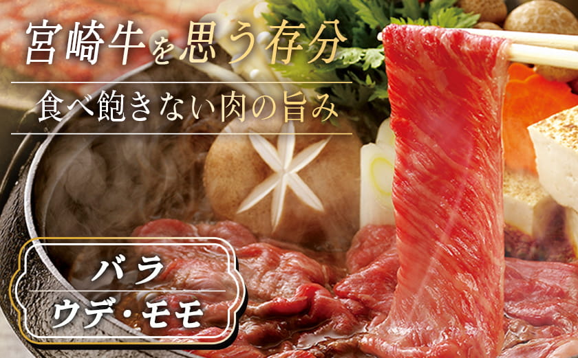 宮崎牛切り落とし食べ比べ1kg_AC-2521