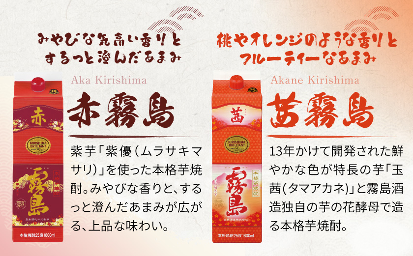彩々本格芋焼酎25度1.8Lパック6種6本セット≪みやこんじょ特急便≫_AF-8203