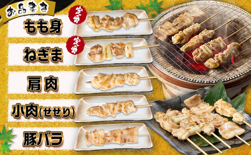 宮崎県産焼鳥串100本(10種×10本)セット_AF-M601