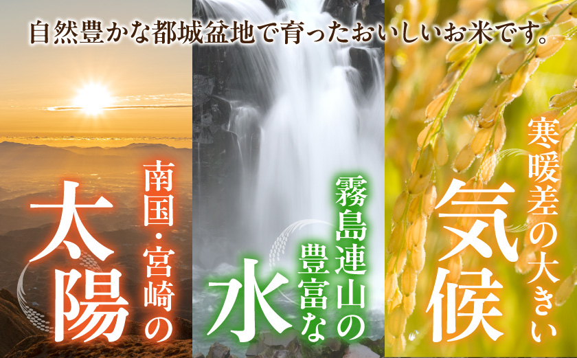 都城盆地のお米「おてんとそだち」3kg_LG-15-006-3kg