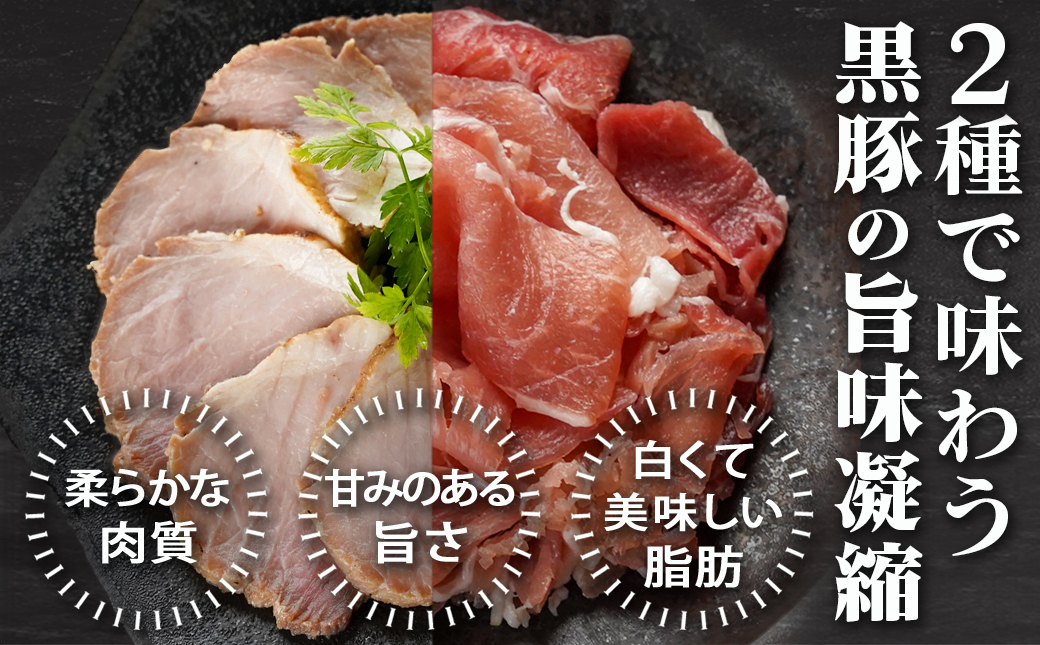 【☆クリスマス☆】霧島黒豚ローストポーク&生ハム切り落としセット≪12月20日～23日お届け≫_LG-2804-OJX