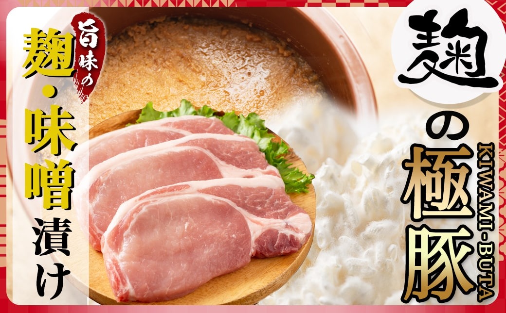 麹の極豚ロースステーキ100g×6枚_LG8-3302