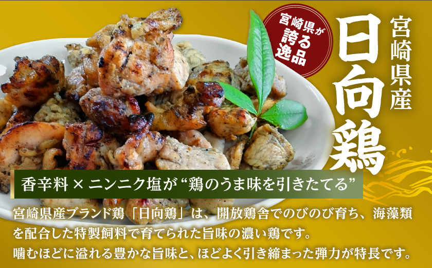 宮崎県産「日向鶏」炭火焼5パック_MJ-93-001