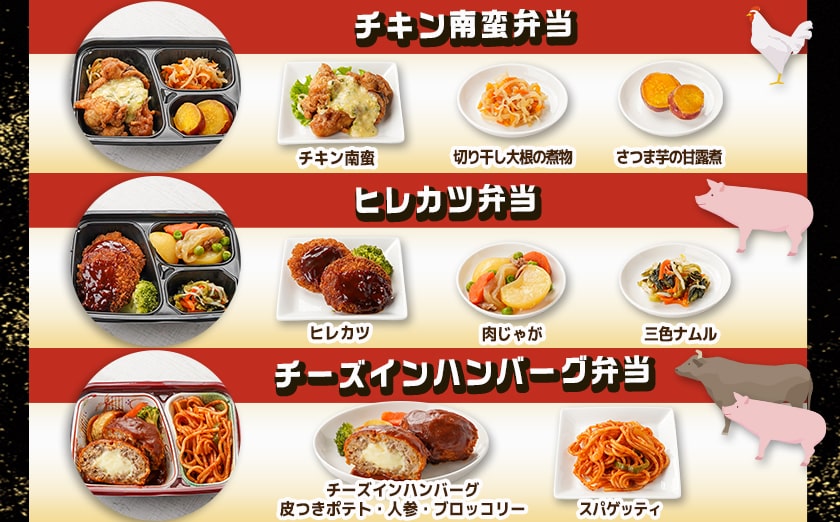 老舗仕出し屋の弁当おかず6食セット～肉～_MJ-F711