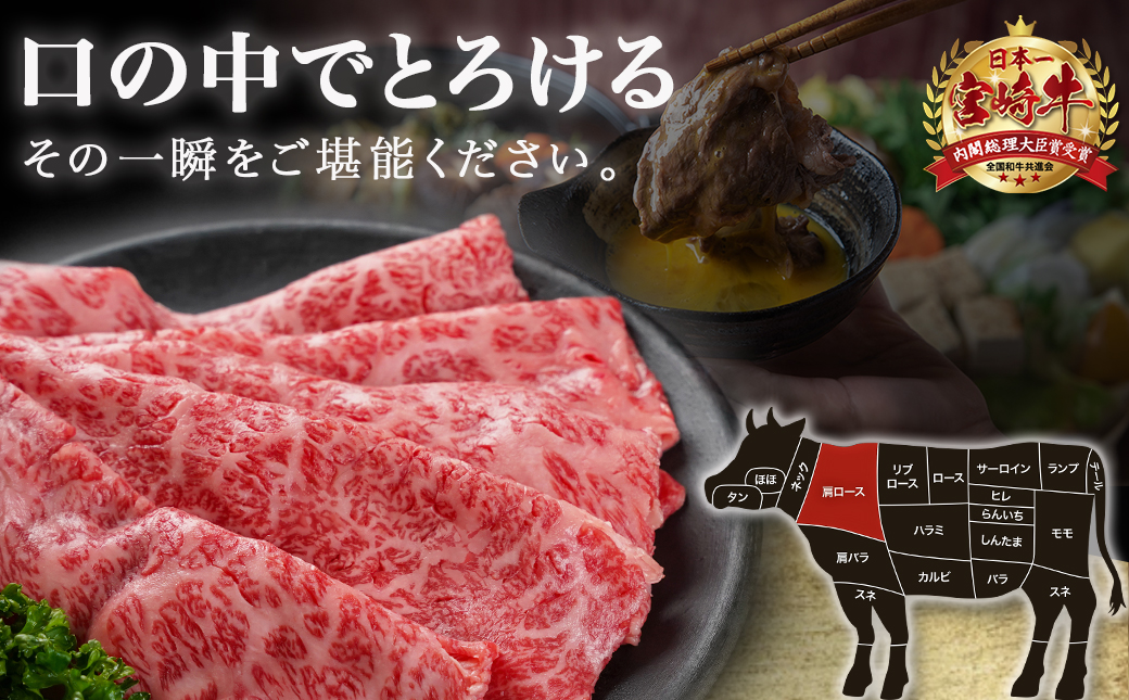 宮崎牛肩ローススライス500g_MJ-N301