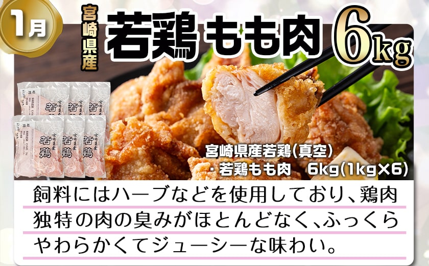 【セレクト定期便】～たっぷり～鶏定期便(3ヶ月)1月・3月・5月お届け≪2026年お届け≫_T41-MY02