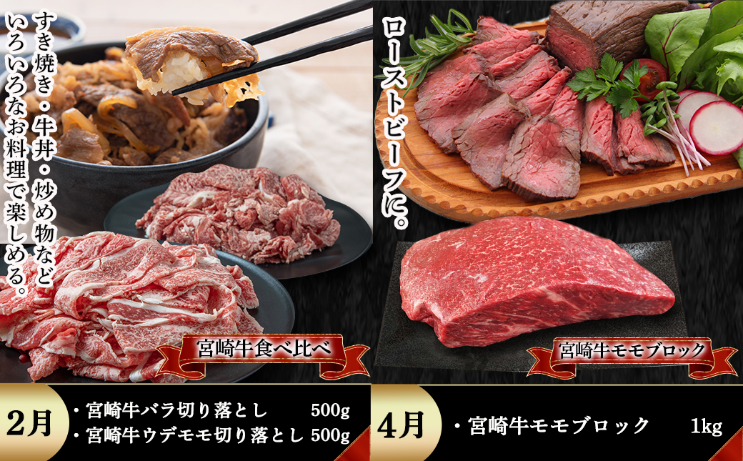 宮崎牛定期便(5回お届け) Aコース_TAC5-2501