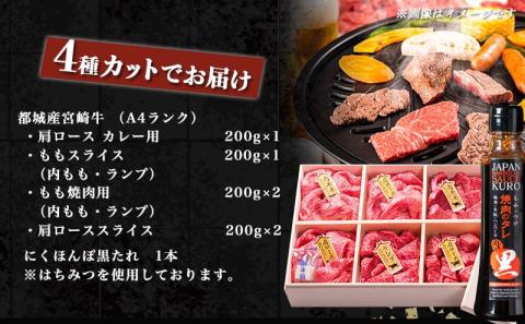 宮崎牛食べ比べ2種6点盛_AE-3101_【肉 牛肉 焼き肉 焼肉 人気 おすすめ 国産 宮崎県産】