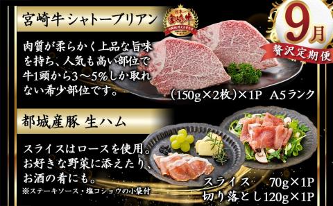 【数量限定】牛タン&シャトーブリアンが届く贅沢定期便_TMM2-0101_【肉 牛肉 切り落とし 焼き肉 焼肉  ステーキ スライス すき焼き しゃぶしゃぶ 人気 おすすめ 国産】