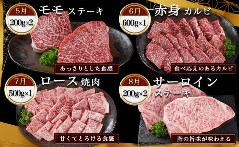 黒毛和牛の本気!食べ尽くし12ヶ月定期便_TAC12-4201