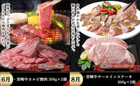 宮崎牛定期便(5回お届け) Aコース_TAC5-2501