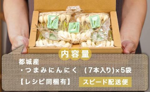 スーパーフード!つまみにんにく 7本入り×5袋※ポスト投函≪みやこんじょ特急便≫_LC-C901-Q