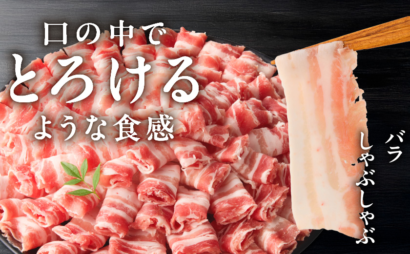 霧島黒豚ロース&バラしゃぶしゃぶセット1kg_11-2808