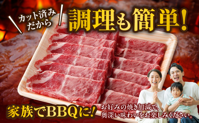 宮崎牛モモ薄切り焼肉用400g×2パック_13-N302