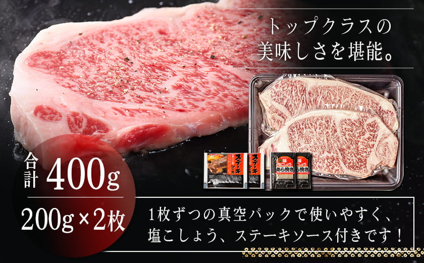【母の日】宮崎牛サーロインステーキ200g×2≪5月7日～10日お届け≫_18-2501-MG