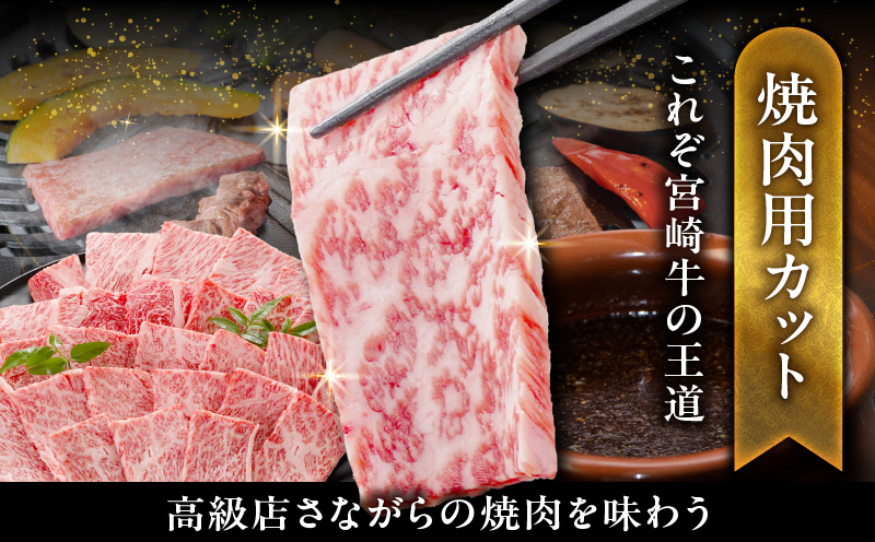 畜産農家応援! 宮崎牛ロース焼肉用 500g×2パック_29-N202