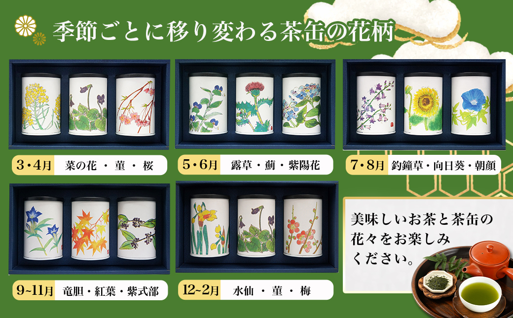 斉光園のふかむし茶☆ギフト缶でお届け≪みやこんじょ快速便≫_AA-C307-R