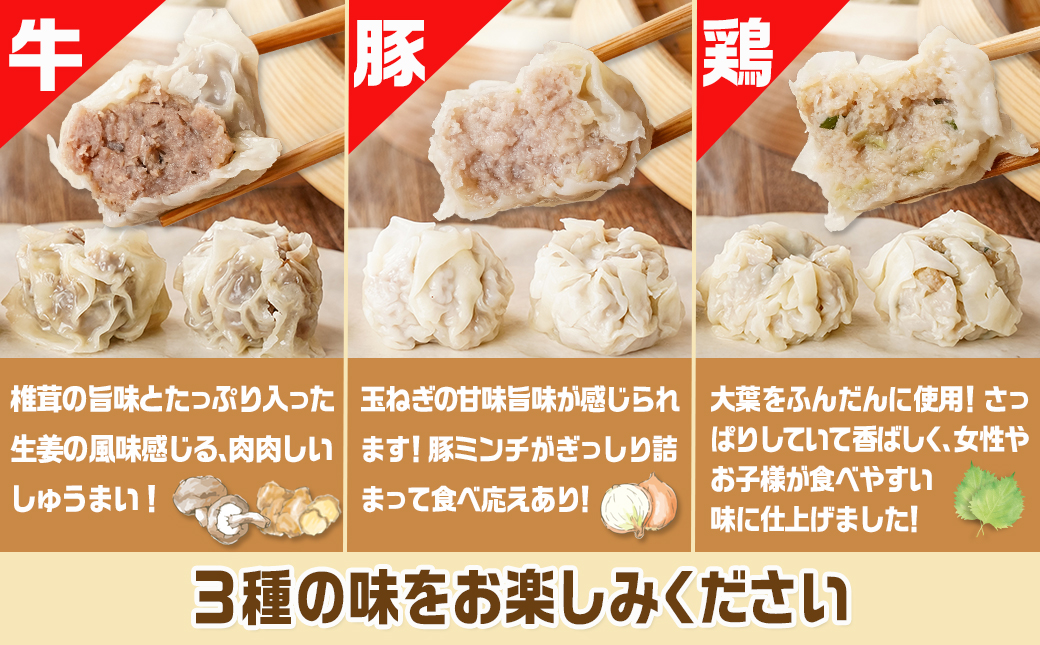 手作り☆牛・豚・鶏しゅうまい&鶏塩焼きセット_AA-L902