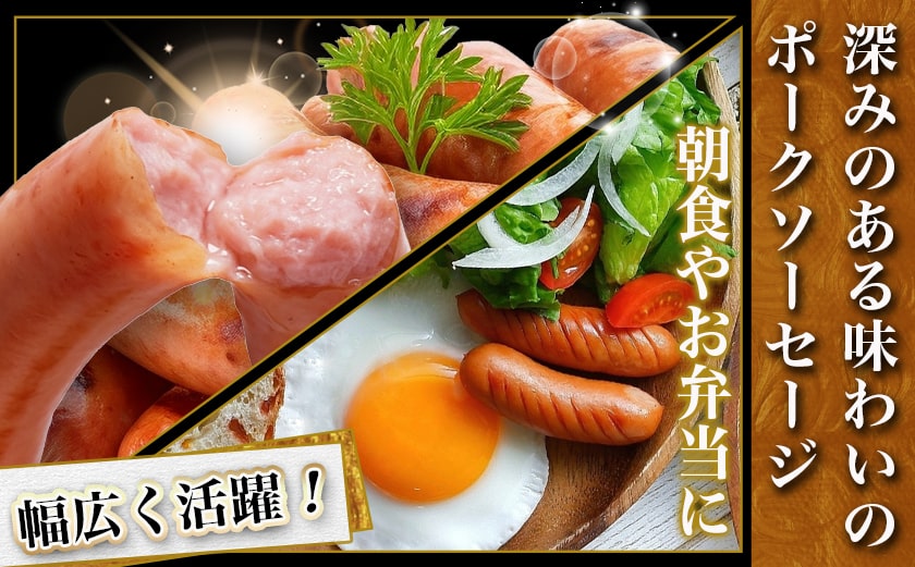 黒豚バラ焼肉用500g&ポークソーセージセット_AA-N402