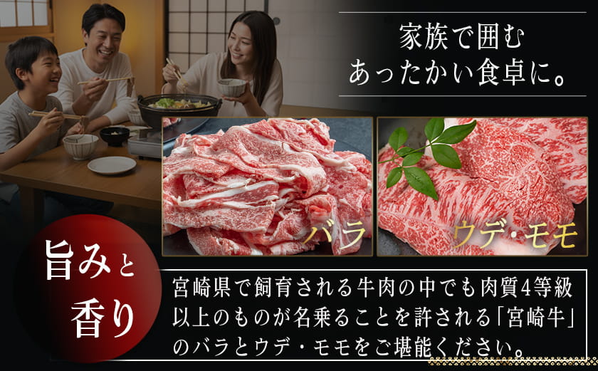 宮崎牛切り落とし食べ比べ1kg_AC-2521