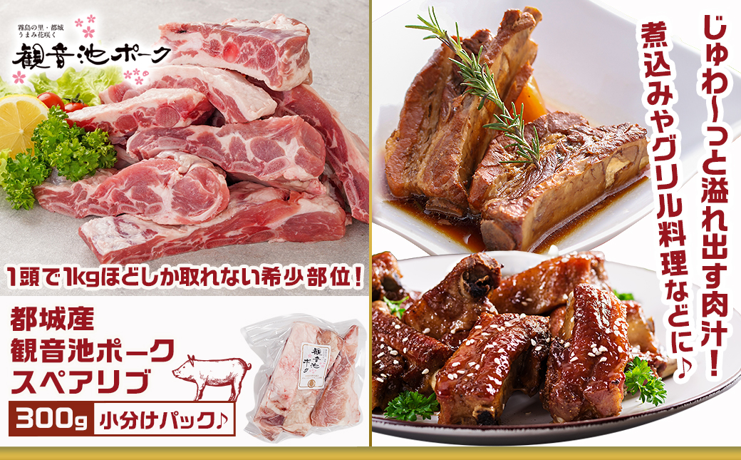 観音池ポークロースとんかつ用【訳あり】&スペアリブ4.4kg_AC-9219