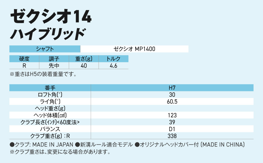 ゼクシオ 14 ハイブリッド【H7/R】《2025年モデル》ゴルフボールセット_GX-C701-H7R