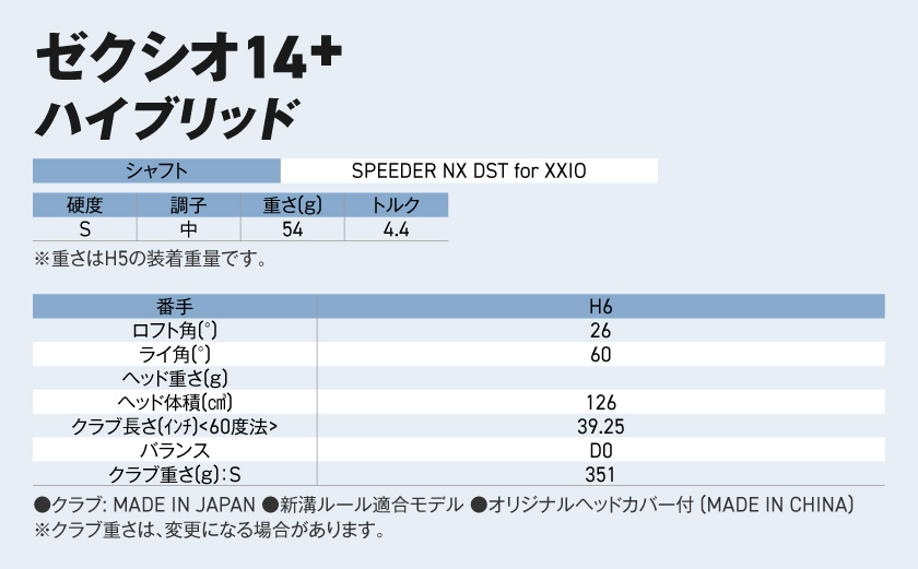 ゼクシオ 14＋ ハイブリッド【H6/S】《2025年モデル》ゴルフボールセット_GX-C702-H6S