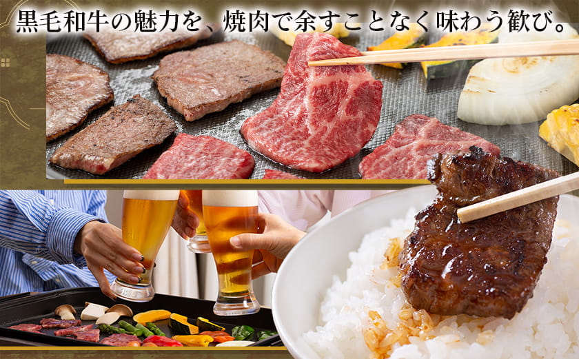 黒毛和牛モモ焼肉600g(黒たれ付)_MJ-31-013_【肉 牛肉 焼き肉 焼肉 人気 おすすめ 国産 宮崎県産】