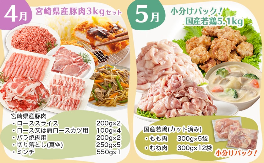 【セレクト定期便】家庭用☆主婦の味方～定期便(5ヶ月)≪2026年お届け≫_T76-MY01