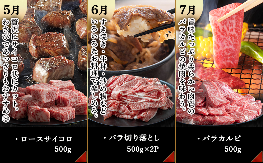 宮崎牛定期便(10回お届け) Bコース_T80(10)-2502