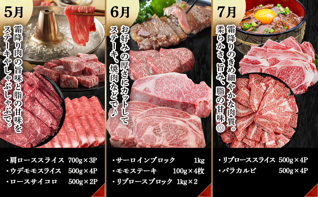 宮崎牛定期便(10回お届け) Iコース_TAJ10-2501