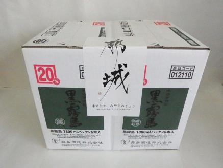 黒霧島パック(20度)1.8L×12本_AM-3802