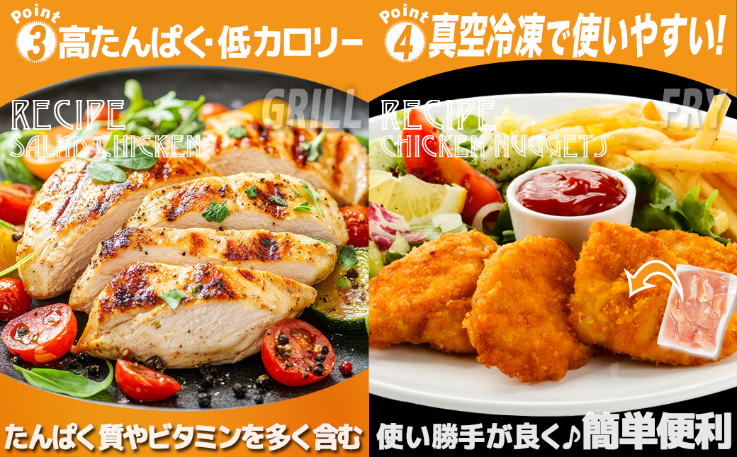 宮崎県産若鶏皮なしむね切身3kg_12-M603